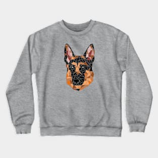 German Shepherd Stained Glass Crewneck Sweatshirt